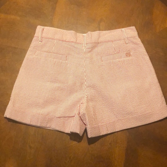 Lauren James Seersucker Striped Bow Shorts XS - Picture 2 of 4